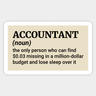 Keeper of Calm During Audit Storms – Funny Accountant Definition Magnet